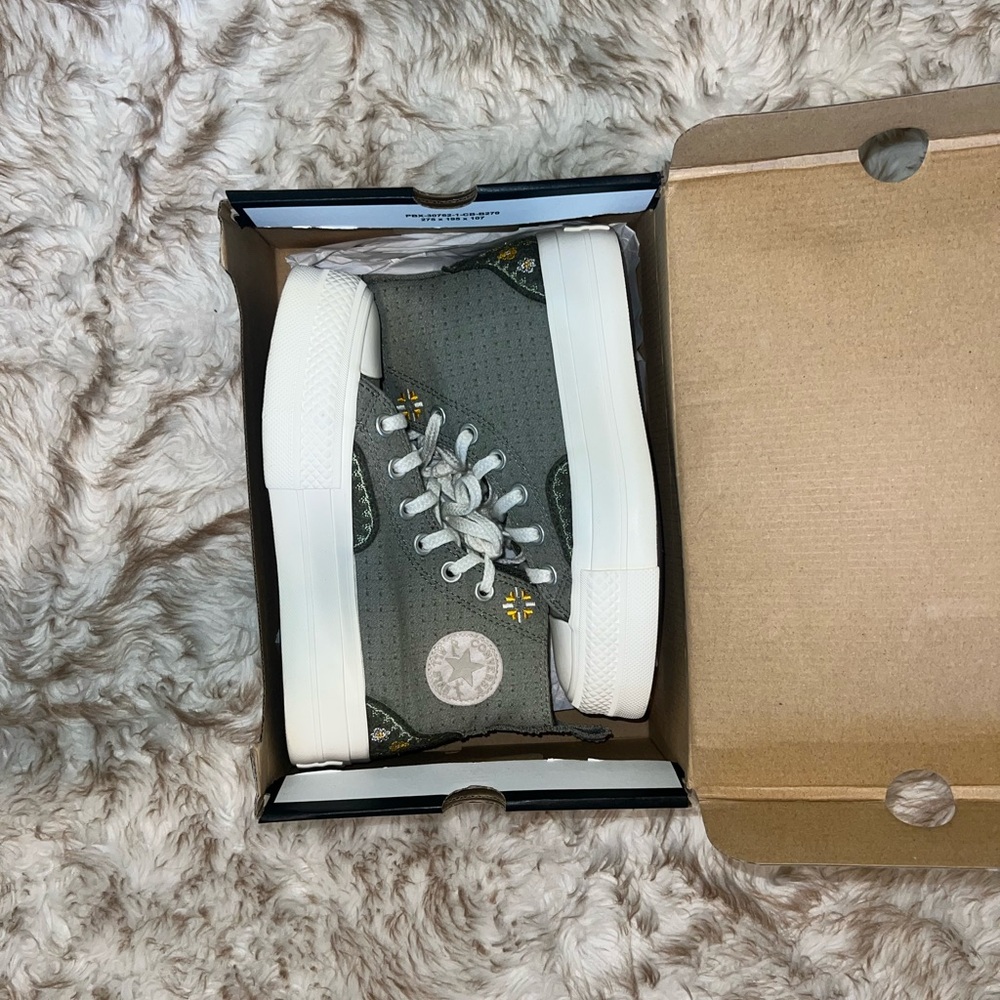 Converse Sage Green High-Top Sneakers